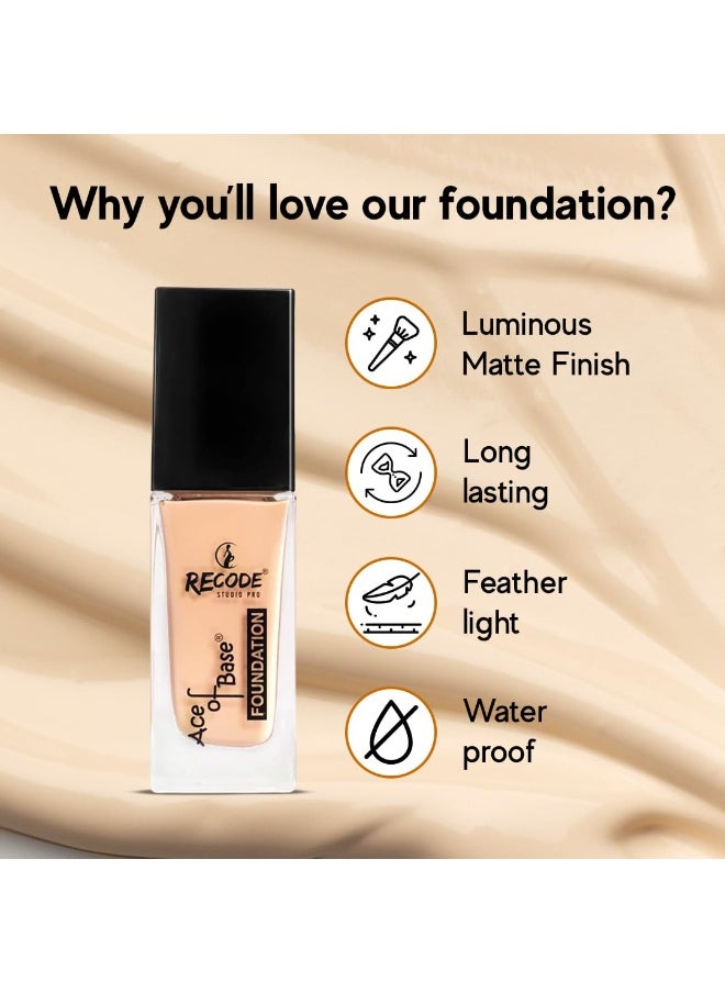 Recode Liquid Foundation Baghnagar 30ml | Waterproof Matte Finish | Medium to High Coverage  - Image 3