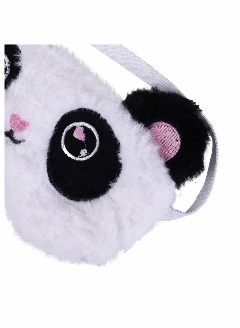 SYOSI Cute Panda Sleeping Mask, MAKINGTEC Soft Fluffy Plush Blindfold Funny Novelty Animal Sleep Mask Eye Cover Eyeshade for Kids Girls Boys Women Men Night Nap Travel Meditation - Image 4