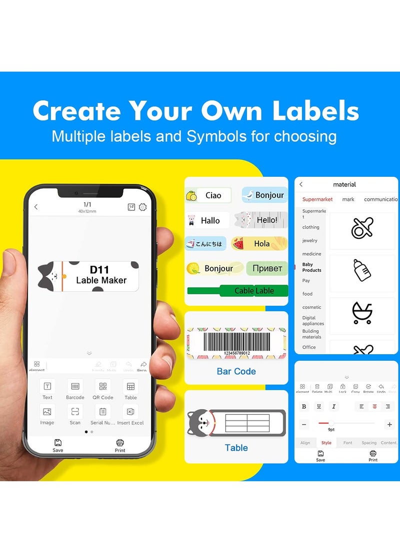 Loquat Portable Wireless Thermal Label Printer 132x79x29 millimeter - Image 2