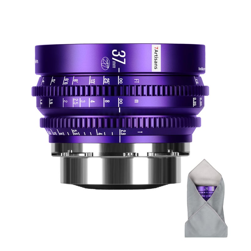 7artisans 37mm T29 Floral Bloom Art Series Explosive Bokeh FullFrame Manual Focus Professional Cine Lens PL Mount Compatibility for Creative Photography and Filmmaking Purple - Image 2