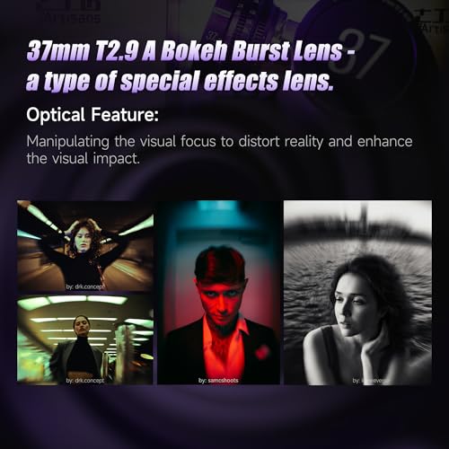 7artisans 37mm T29 Floral Bloom Art Series Explosive Bokeh FullFrame Manual Focus Professional Cine Lens PL Mount Compatibility for Creative Photography and Filmmaking Purple - Image 3