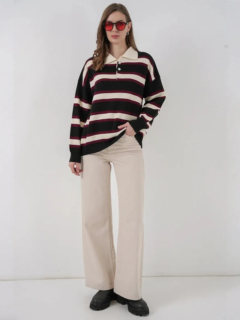 بيغ دارت BDART Striped Polo Sweater