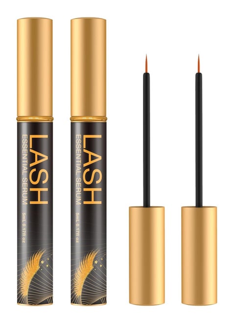 Nourishing Lash & Brow Serum – Enhances the Look of Fuller, Longer Eyelashes and Eyebrows – Gentle Formula for Sensitive Eyes – Vegan & Cruelty-Free – 0.17 fl oz (Pack of 2)