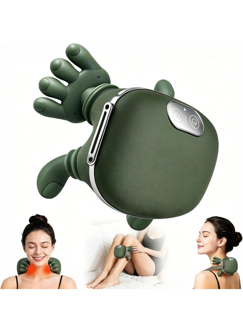 Best Art Bionic Heated Neck & Shoulder Massager | Portable Cordless 4D Shiatsu Deep Tissue Massager with Heat | Human Hand Simulation Kneading Massage for Neck, Back & Shoulder Pain Relief - Image 1