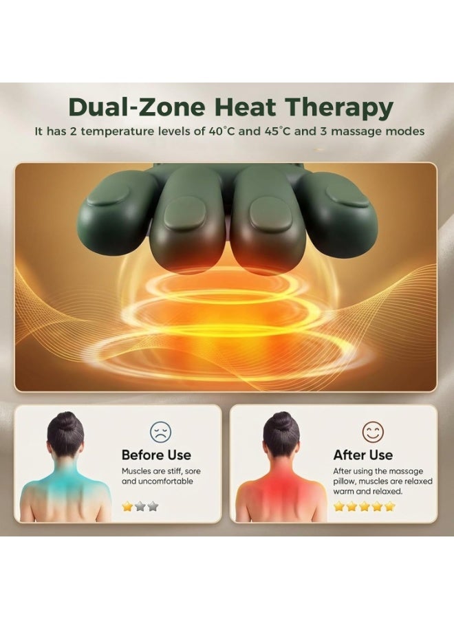 Best Art Bionic Heated Neck & Shoulder Massager | Portable Cordless 4D Shiatsu Deep Tissue Massager with Heat | Human Hand Simulation Kneading Massage for Neck, Back & Shoulder Pain Relief - Image 3