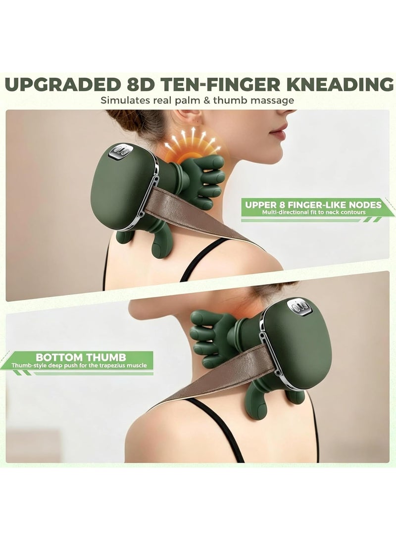 Best Art Bionic Heated Neck & Shoulder Massager | Portable Cordless 4D Shiatsu Deep Tissue Massager with Heat | Human Hand Simulation Kneading Massage for Neck, Back & Shoulder Pain Relief - Image 5