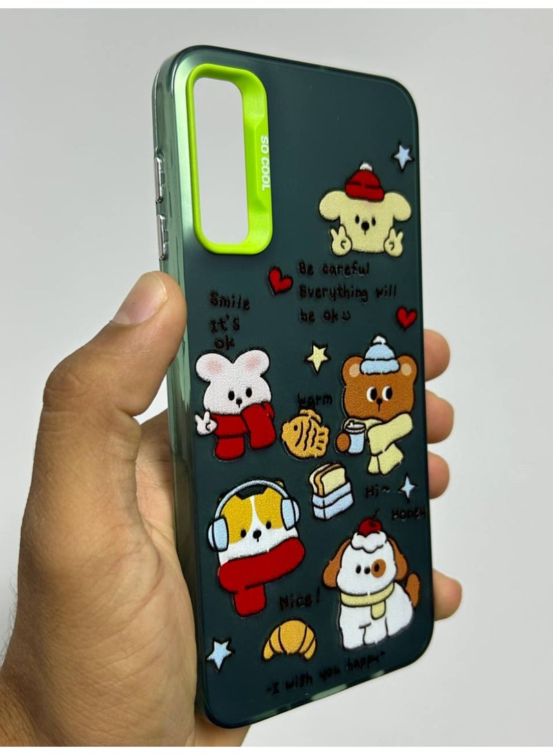 Cartoon Design Back Cover Compatible with Samsung A50 - Image 1