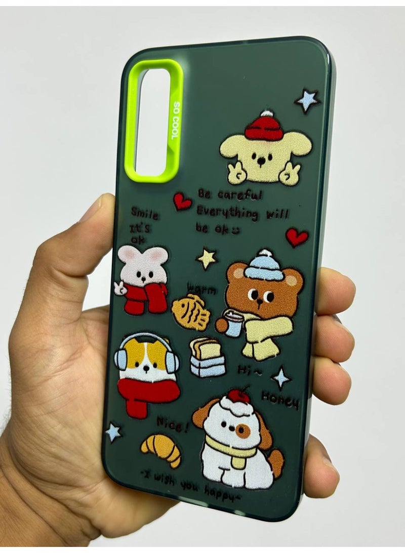 Cartoon Design Back Cover Compatible with Samsung A50 - Image 2