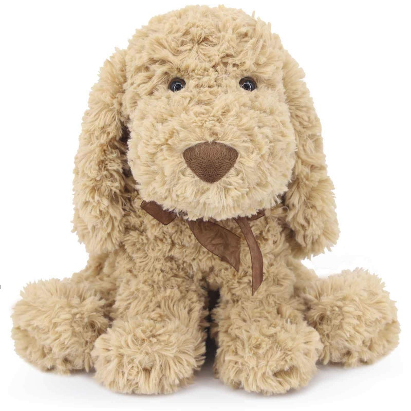 WEIGEDU Poodle Puppy Goldendoodle Stuffed Animal, Adorable Toy Dog Labradoodle Plush for Kids Boys Girls Birthday Easter Nursery Bedtime Gift, 11.8â€œ Golden - Image 1