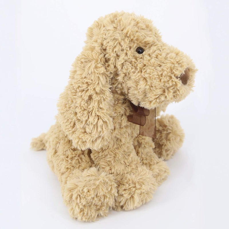 WEIGEDU Poodle Puppy Goldendoodle Stuffed Animal, Adorable Toy Dog Labradoodle Plush for Kids Boys Girls Birthday Easter Nursery Bedtime Gift, 11.8â€œ Golden - Image 3