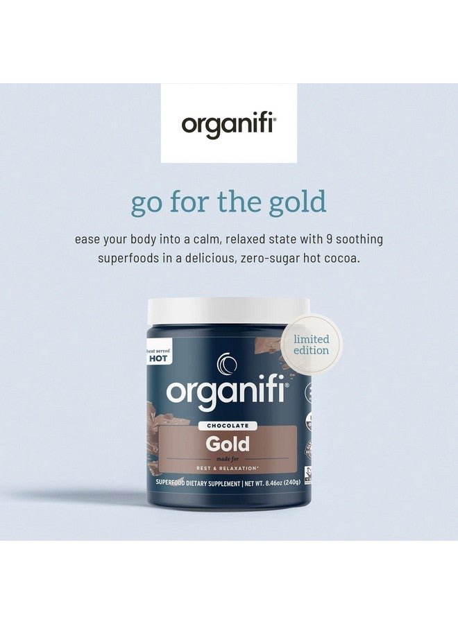 Organifi Organifi - Gold Chocolate - Superfood Supplement Powder - 20 Day Supply - Supports Restful Sleep, Immune Health and Recovery - Cocoa, Organic Turmeric and Reishi Mushroom Infused Golden Milk Drink Mix - Image 4