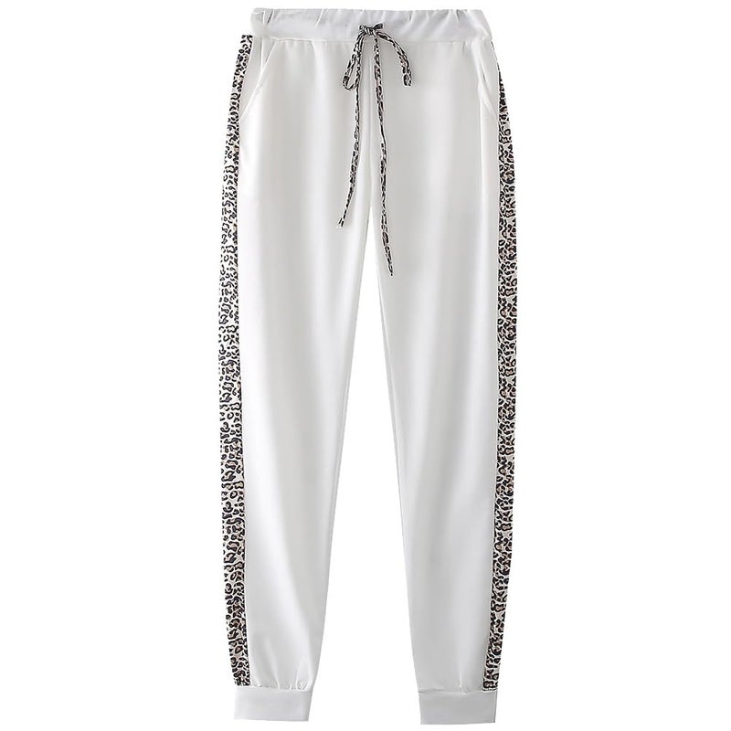 amropi Women's 2 Piece Tracksuit Sweatsuits Sets Hoodie Sweatshirt and Jogging Sweatpants Suit White, XL - Image 4