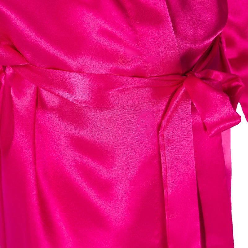 EKVHDO Birthday Squad Birthday Girl Princess Robe Spa Robes for Girls Party Satin Silk Kimono Robes Party Supplies - Image 4