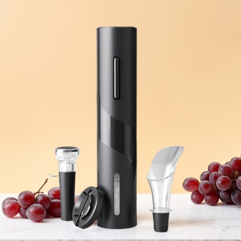 PEIPU Electric Wine Bottle Opener, Easy to Use, Perfect for Home, Restaurants & Travel, Wine Lovers & Host (Black) - Image 5