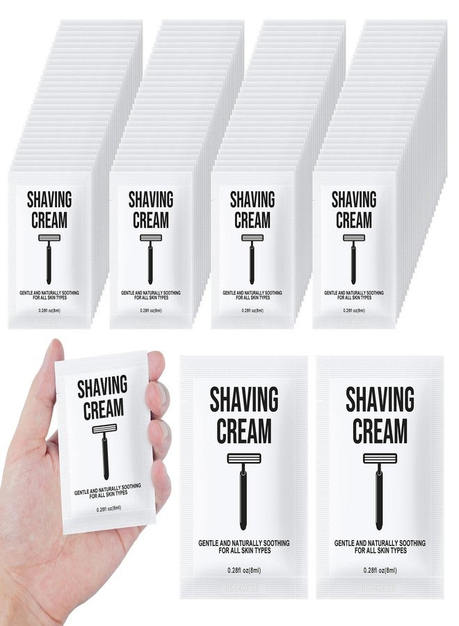 Twoworld Travel Shaving Cream Bulk for Men 8ml/0.28fl oz,Disposable Shaving Cream in Bulk Individual Travel Shave Cream for Hotel Homeless Charity Home Nursing(Unscented,Pack of 50) - Image 1