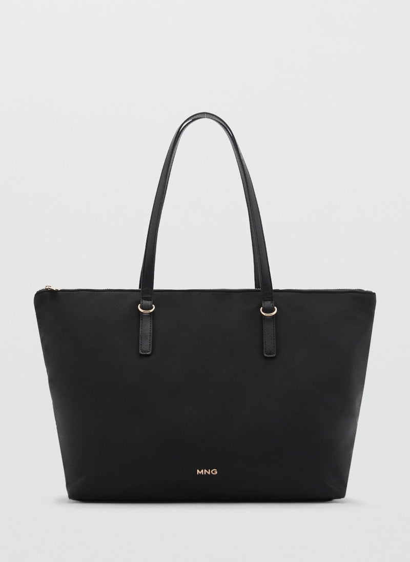 MANGO Nylon shopper bag  - Image 1