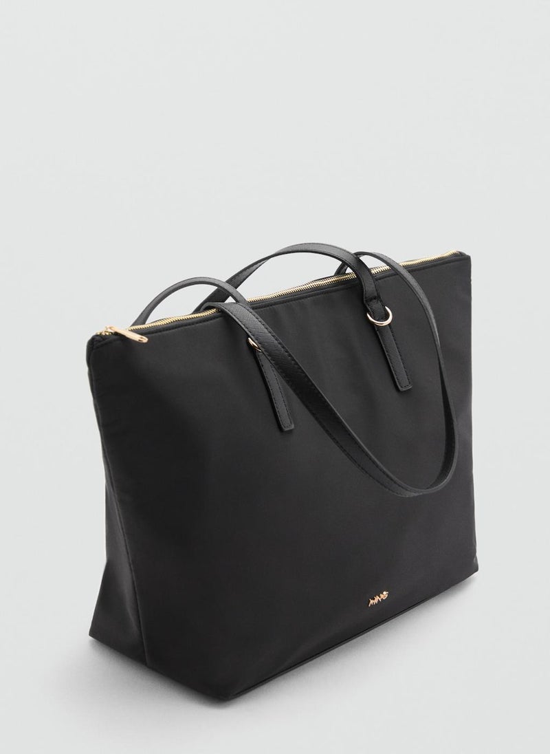 MANGO Nylon shopper bag  - Image 2