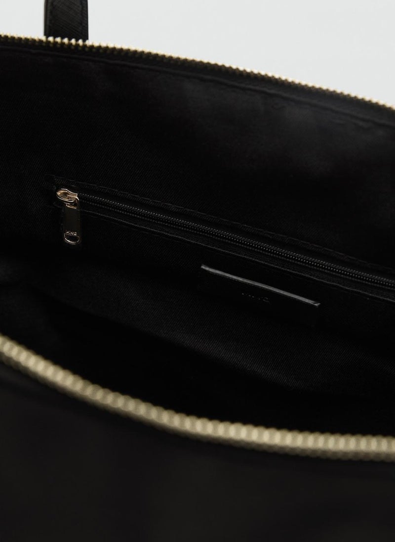 MANGO Nylon shopper bag  - Image 4