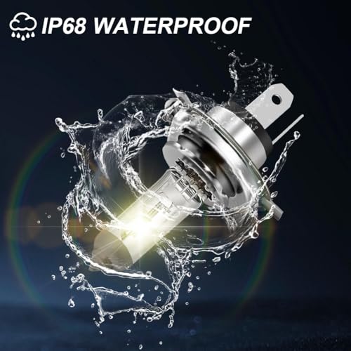 ERATO مصباح هالوجين إيراتو H4/9003/HB2 12V 55W/60W لاضاءة الضباب 4300K أبيض دافئ بديل لمصباح P43T (عبوتين) - Image 5