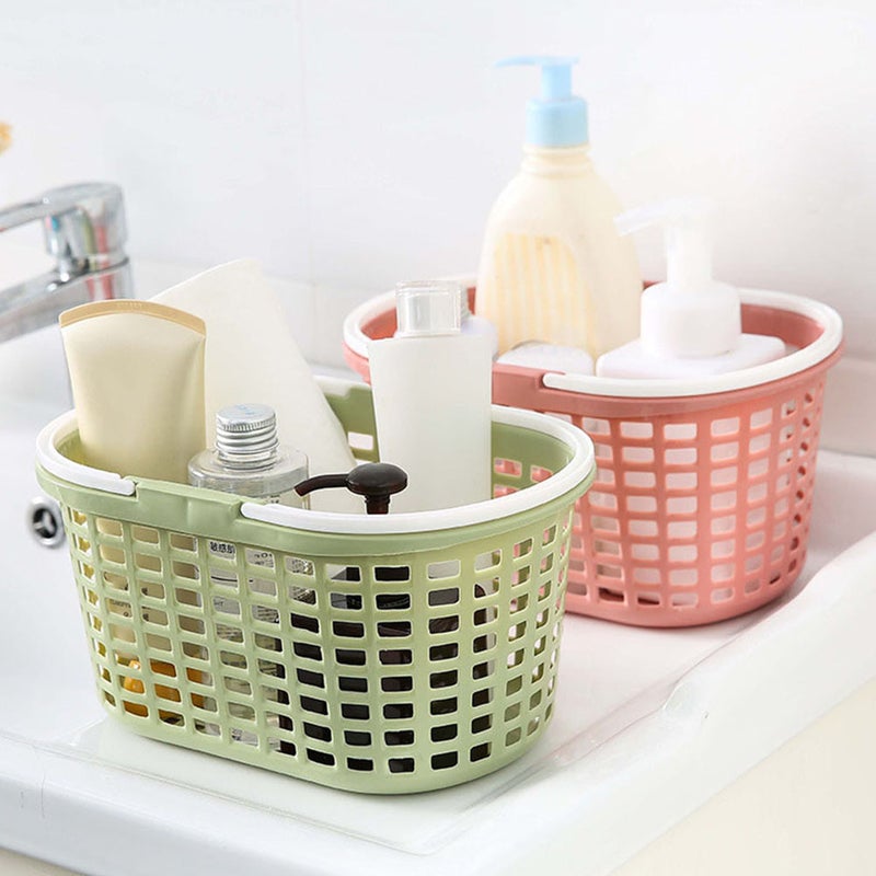 6 Pcs Portable Shower Tote Storage Basket with Handle Bathroom Supplies - Image 4