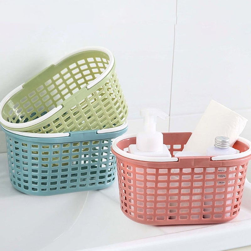 6 Pcs Portable Shower Tote Storage Basket with Handle Bathroom Supplies - Image 3