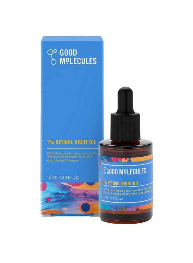 زيت ليلي من جود موليكلز يحتوي على ١٪ ريتينول ١٢ مل/٠.٤٠ أونصة - زيت للوجه مع الريتينول وزيت البرقوق وبذور ثمر الورد - عناية مرطبة مضادة للشيخوخة لبشرة الوجه - Image 1