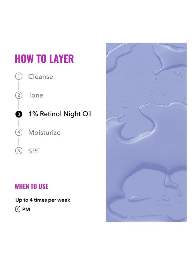 زيت ليلي من جود موليكلز يحتوي على ١٪ ريتينول ١٢ مل/٠.٤٠ أونصة - زيت للوجه مع الريتينول وزيت البرقوق وبذور ثمر الورد - عناية مرطبة مضادة للشيخوخة لبشرة الوجه - Image 5