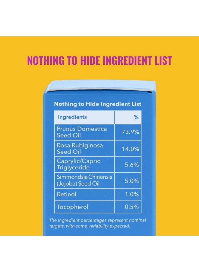 زيت ليلي من جود موليكلز يحتوي على ١٪ ريتينول ١٢ مل/٠.٤٠ أونصة - زيت للوجه مع الريتينول وزيت البرقوق وبذور ثمر الورد - عناية مرطبة مضادة للشيخوخة لبشرة الوجه - Image 4