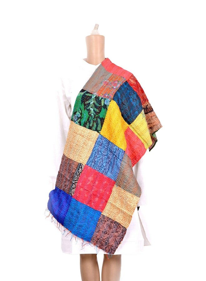 Prijam Women's art silk Stole (R3 24_ Multicoloured_ Regular) - Image 2