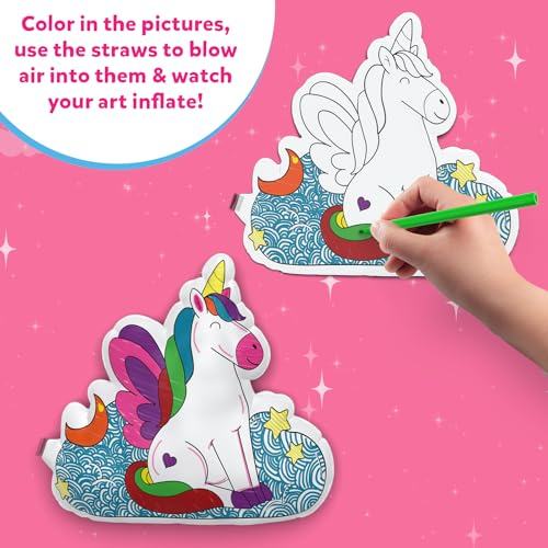 Skillmatics Inflatable Art for Kids - 3D Unicorns & Princesses, Preschool Craft Kits, Fun DIY Activity, Coloring Set, Gifts for Boys & Girls Ages 4, 5, 6, 7 - Image 4