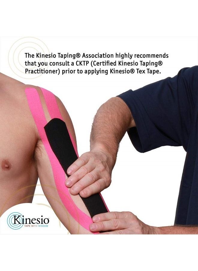 Kinesio Taping - Elastic Therapeutic Athletic Tape Tex Gold FP - Black – 2 in. x 13 ft - 2 Pack  - Image 4