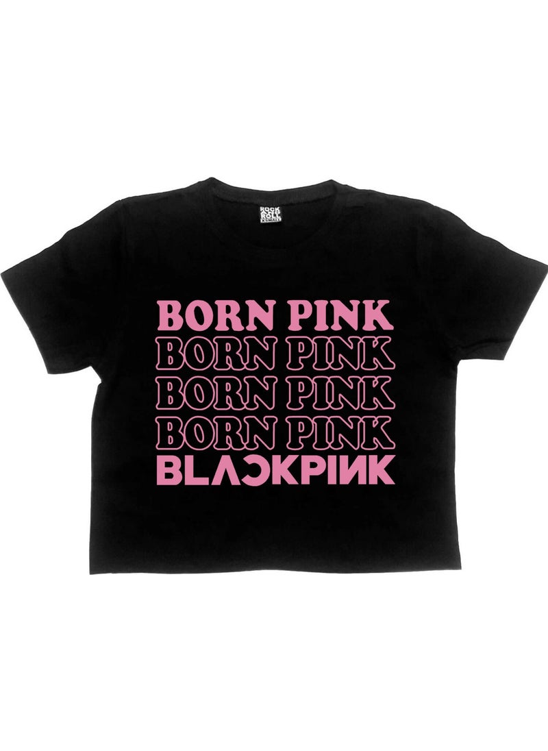 Pink Doğan Blackpink Black Short Crop Top Women's T-Shirt - pzsku/Z5BCFED5EF77928AD4597Z/45/_/1725789963/1ef6b1ed-0e74-474f-a9fd-68090d4813c0