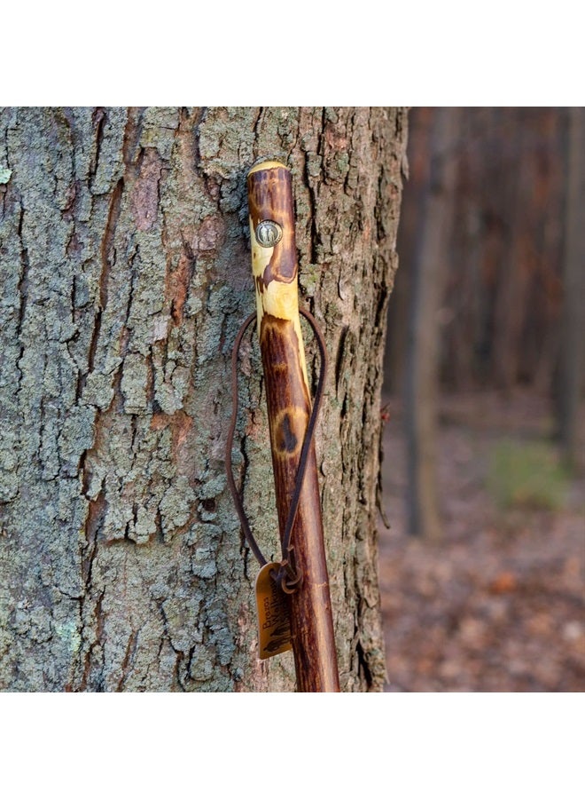 Brazos Rustic Wood Walking Stick, Hawthorn, Traditional Style Handle, for Men & Women, Made in the USA, 55" - Image 2