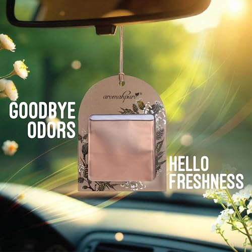 Aromahpure Gel Wink Hanging Car Perfume | Long-Lasting Gel Based Car Air Freshener | Car Accessories | Last Up to 30 Days (Lavender - Musk) - Image 5