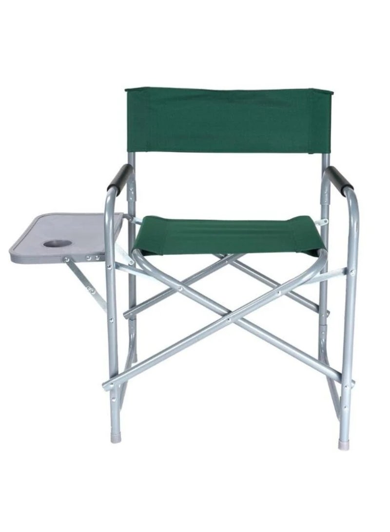 ALSAEED Foldable Camping Chair with Side Table and Cup Holder, Supports Up to 120 kg, Perfect for Outdoor Activities - Image 3