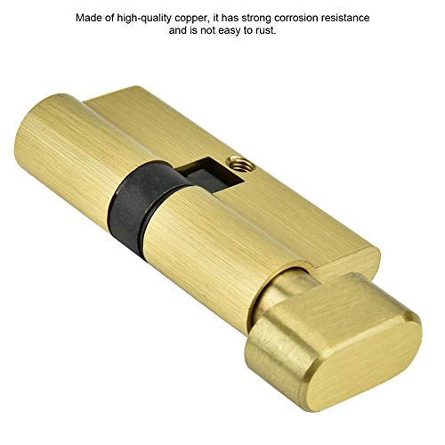 Zopsc 65mm Cylinder Lock Copper Single Open Anti-Theft Door Lock Cylinder with Keys Strong and -Proof, Suitable for Wooden Doors, Aluminum Doors - Image 5