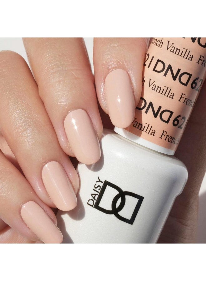 ديزي دي إن دي مجموعة طلاء جل دي إن دي، 1 طلاء جل بيج وطلاء أظافر بيج 621 فانيليا فرنسية 0.5 أونصة سائلة - Image 2