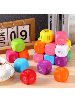 Jerify Motivational Foam Cubes Stress Ball With Quotes Square Encouraging Stress Balls Dice Shaped Foam Stress Relief Toys For Fidget Kids Adults Classroom School Supplies Learning (60 Cute Colors)  - Image 4