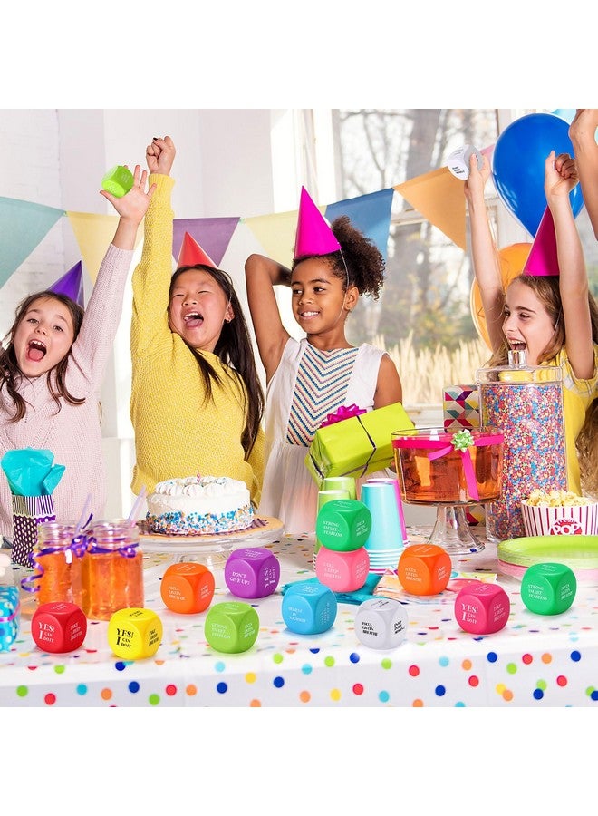 Jerify Motivational Foam Cubes Stress Ball With Quotes Square Encouraging Stress Balls Dice Shaped Foam Stress Relief Toys For Fidget Kids Adults Classroom School Supplies Learning (60 Cute Colors) - Image 3