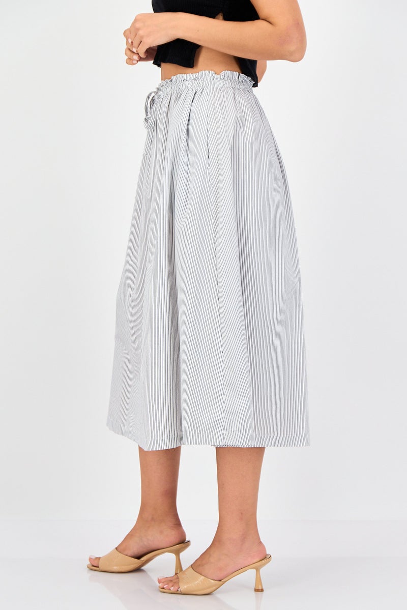 GAP Women Stripe Midi Skirt, Multicolor - Image 2