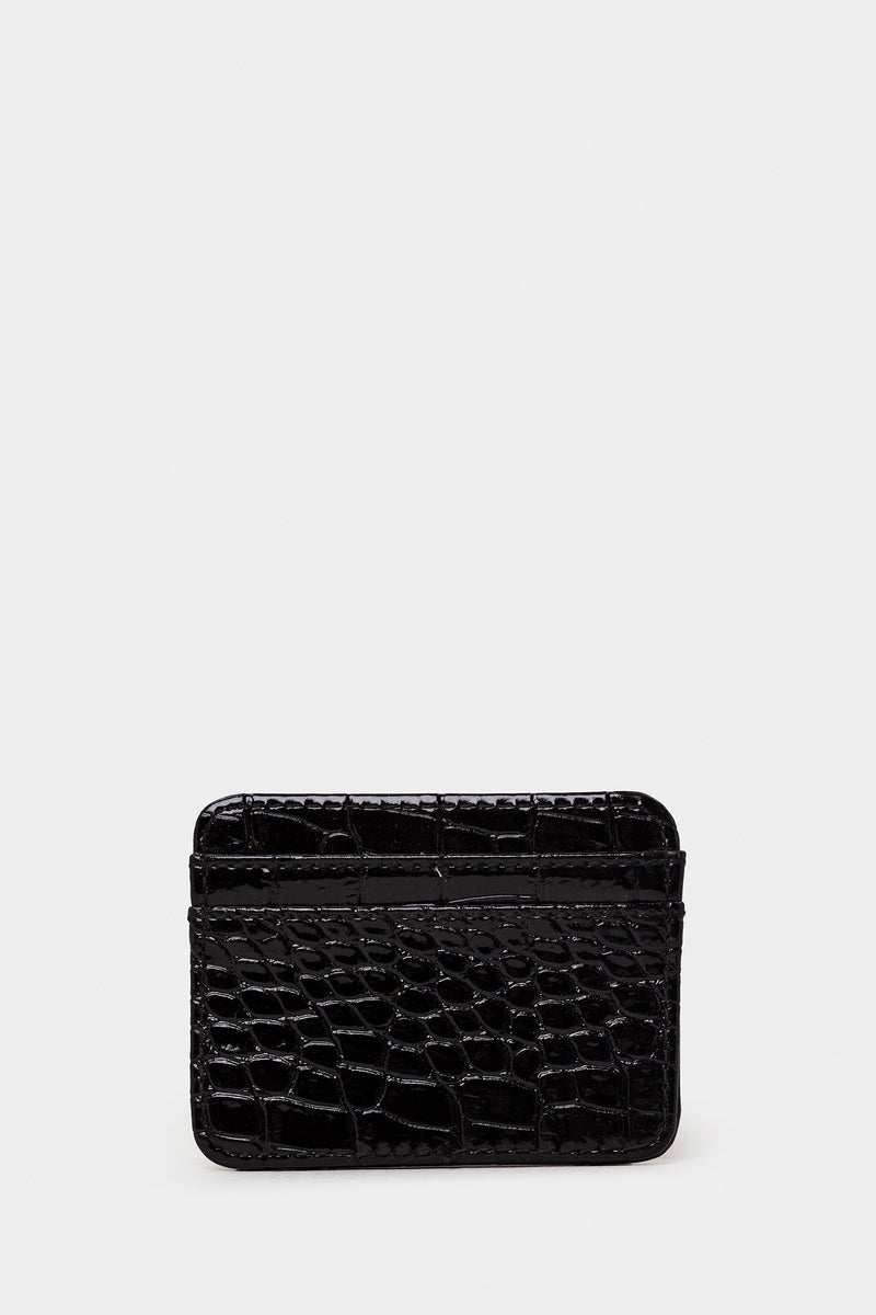 DeFacto Black Woman Woman Faux Leather Business Card Wallet Casual - Image 1