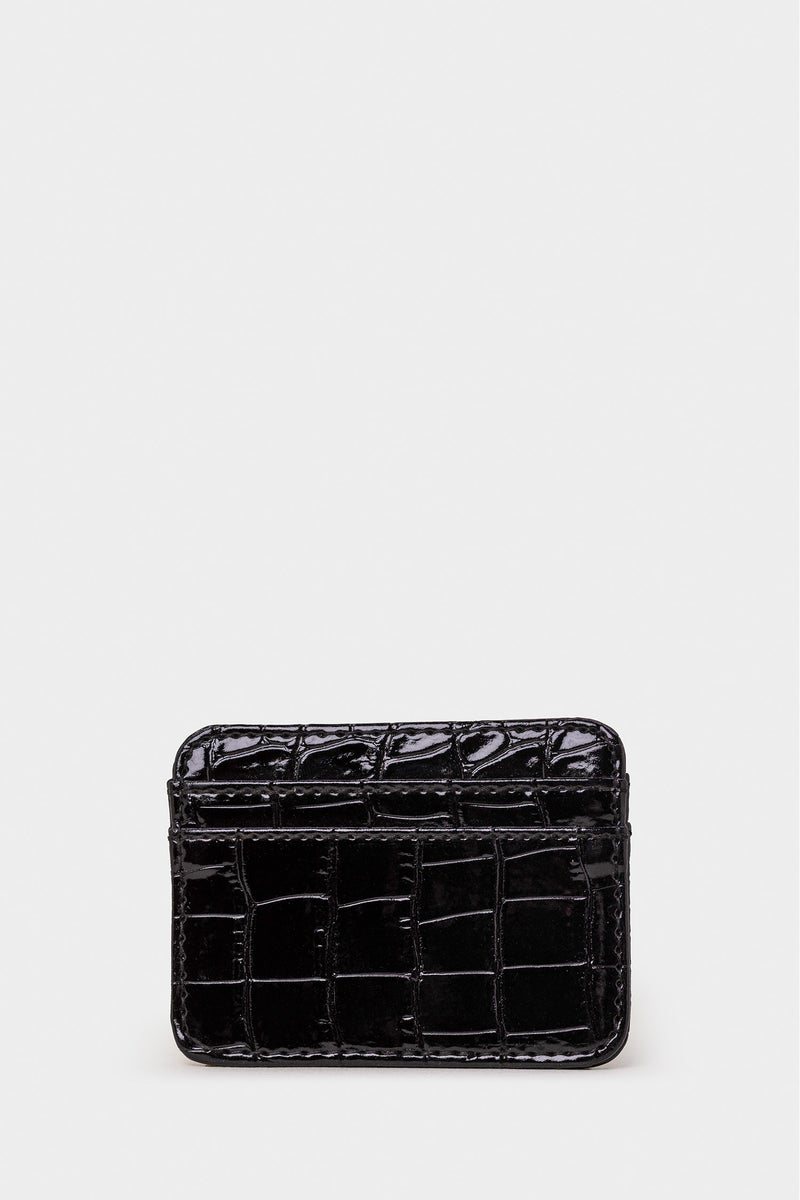 DeFacto Black Woman Woman Faux Leather Business Card Wallet Casual - Image 4