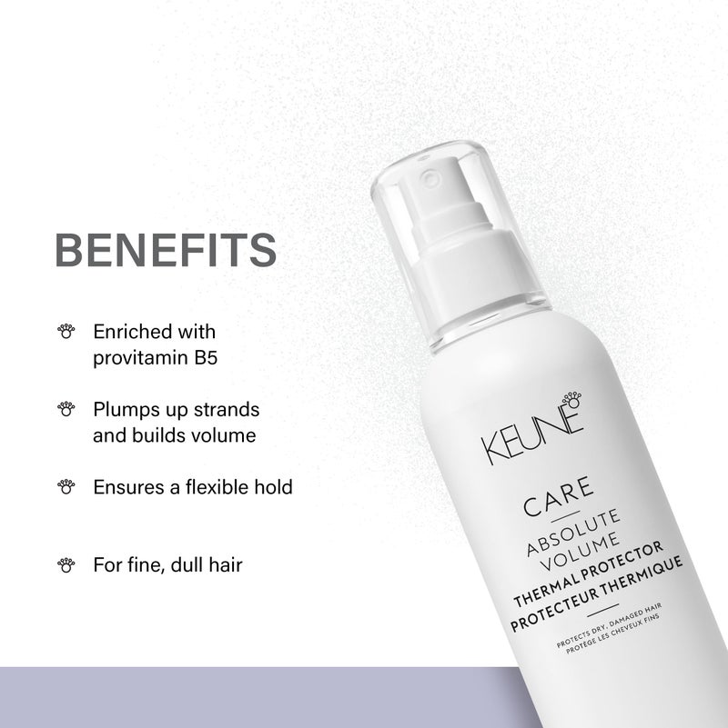 Keune Care Absolute Volume Thermal Protector, Heat Protectant & Strengthening Spray for Fine Hair, 6.8 Fl Oz - Image 3