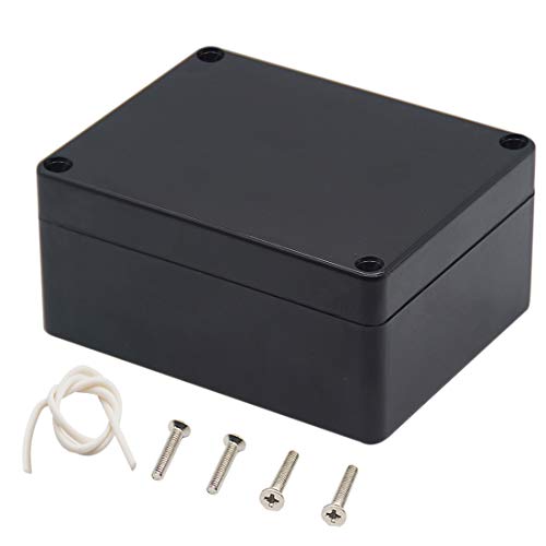 Zulkit Junction Box, Zulkit Project Box IP65 Waterproof Outdoor Box ABS Plastic Electrical Boxes Electronic Enclosure Black 4.5 x 3.5 x 2.2 inch(115 x 90 x 55 mm)(Pack of 1) - Image 1