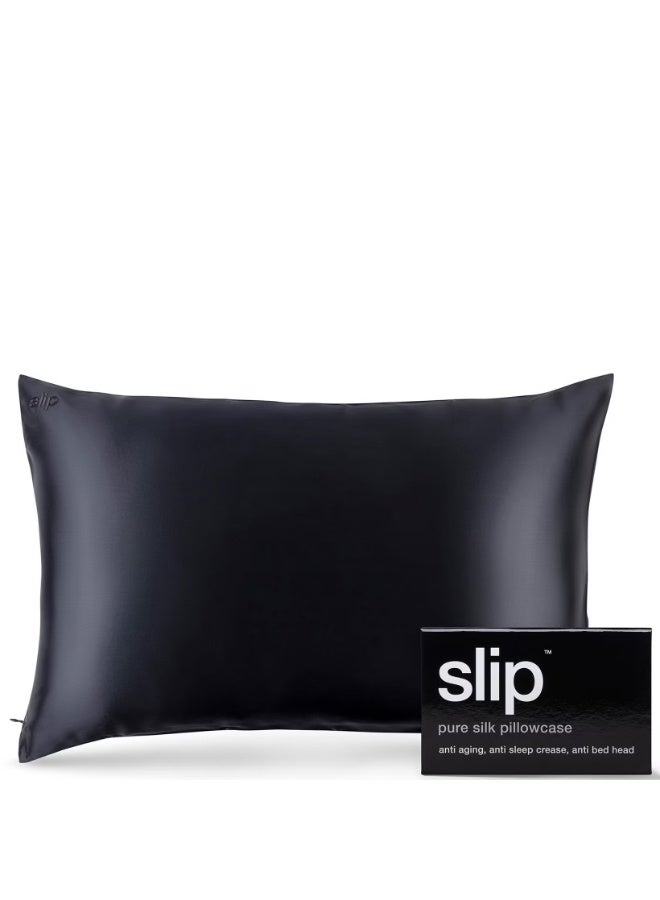 Slip Silk Pillowcase - Queen - Black - Image 1