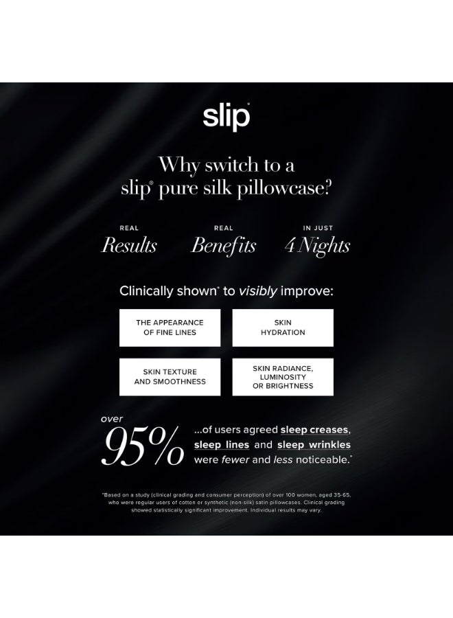 Slip Silk Pillowcase - Queen - Black - Image 4