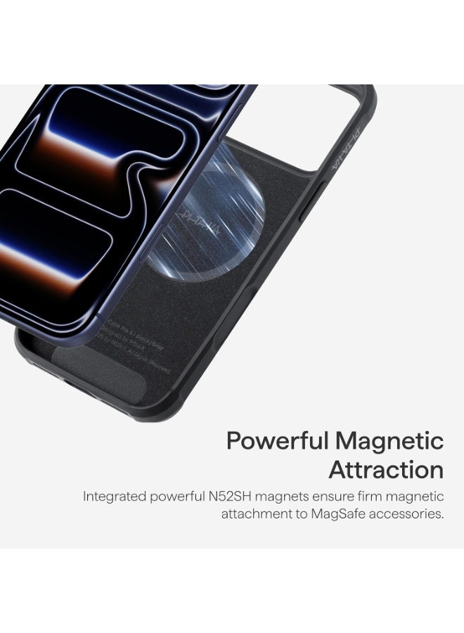 pitaka for iPhone 17 Pro Max Case 6.9", Military Grade Protective Case, Compatible with MagSafe, 600D Aramid Fiber Woven & TPU Combined, ProGuard - Black/Grey(Twill) - Image 2