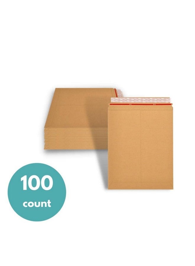 باكيدجينج سابلايز باي ميل Psbm بريدية صلبة مقاس 6 × 8 بوصة 100 حزمة من أظرف الشحن من الورق المقوى البني كرافت للصور والمستندات ذات الختم الذاتي - Image 3