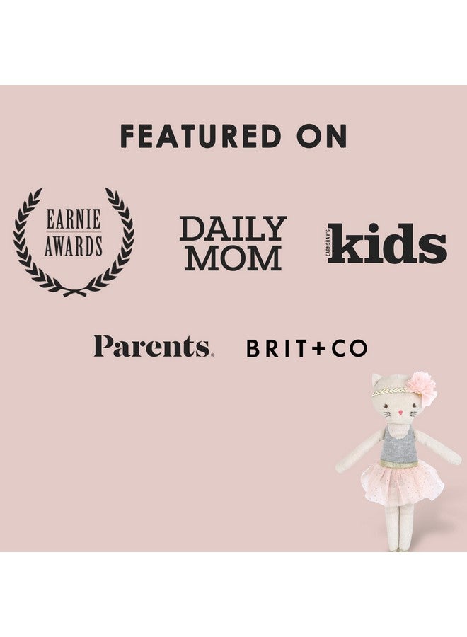 MON AMI Kacie The Kitty Ballerina Stuffed Doll - 9”, Soft Plush Animal Doll, Use as Toy or Room Decor, Great Gift for Kids of All Ages - Image 4