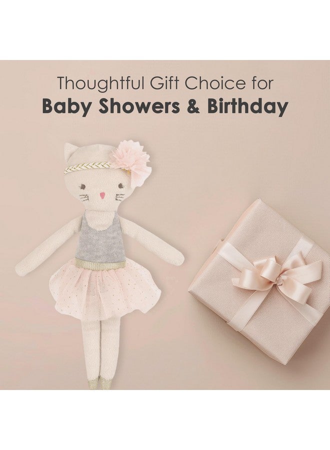 MON AMI Kacie The Kitty Ballerina Stuffed Doll - 9”, Soft Plush Animal Doll, Use as Toy or Room Decor, Great Gift for Kids of All Ages - Image 5